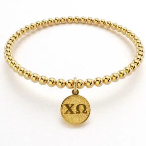 Greek Gold Bead Bracelet