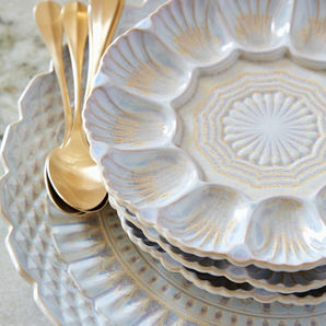 Costa Nova Cristal Nacar Egg Dish