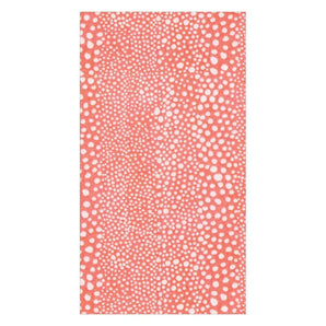 Pebble Paper Linen Guest Towels Napkins in Coral