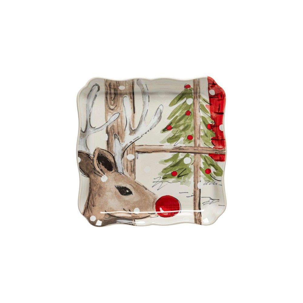 Casafina Deer Friends Square Tray