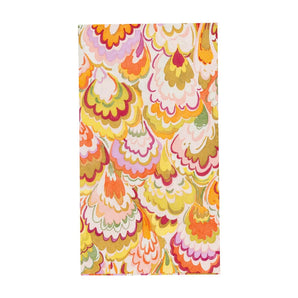 Marbled Ceramica Raspberry & Chartreuse Guest Towel Napkins