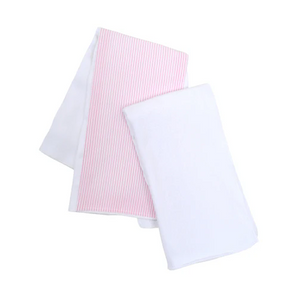 Pink Lamb Set of 2 Burp Cloth