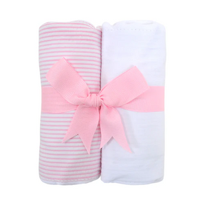 Pink Lamb Set of 2 Burp Cloth