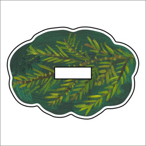 Pine Pattern Small Acrylic Base