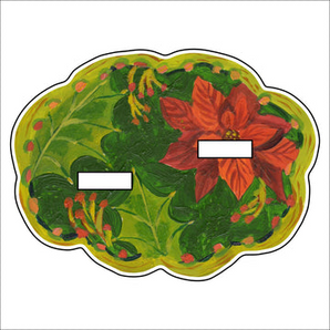 Poinsettia Double Acrylic Stand