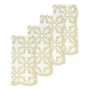 Laura Park Scallop Dinner Napkins Set of 4