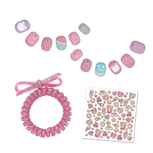 Dazzle Nails with Spiral Hair Bracelet