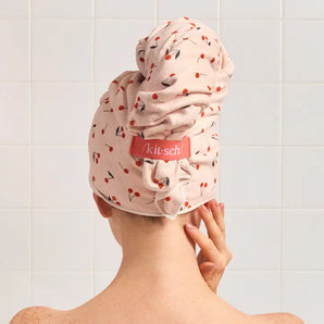 Kitsch XL Cherry Hair Towel Wrap