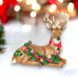Deer with Bauble Garland