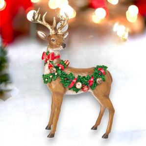 Deer with Bauble Garland