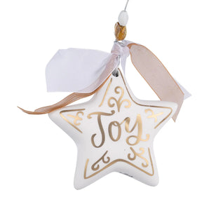 Gold Joy Star Ornament