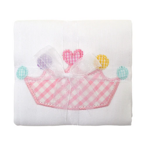 Princess Applique Burp Cloth