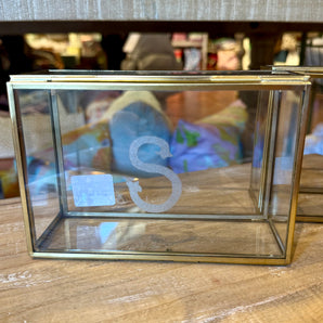 Monogram Glass Box