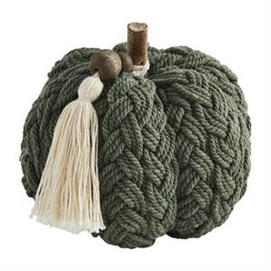 Green Braided Pumpkin