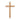 Gold Beaded Cross Sitter