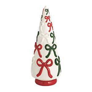 Bow Ceramic Christmas Tree