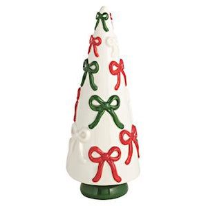 Bow Ceramic Christmas Tree