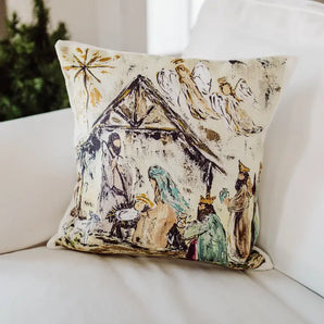 Star Nativity Pillow