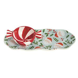 Santa & Peppermint Tray