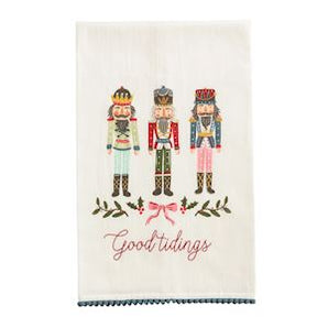 Christmas Pom Trim Towel