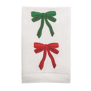 Embroidered Bow Towels