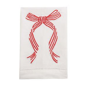 Embroidered Bow Towels