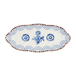 Blue Three Floral Everything Plate