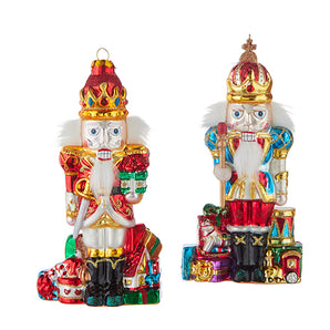 Glass Nutcracker Ornament