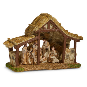 Nativity Figurine in Stable