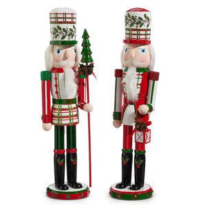 18" Paid & Holly Nutcracker
