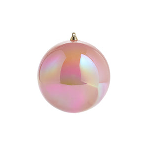 Iridescent Pink Ball Ornament