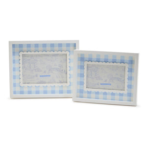 Blue Gingham Photo Frame