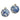 Blue Floral Ball