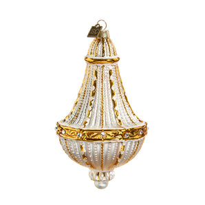 White/Gold Chandelier Ornament