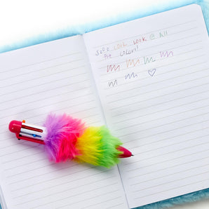 Rainbow Fuzzy Colorful Pen