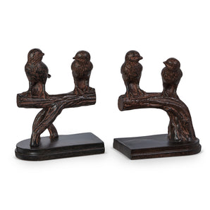 Birds on Branch Bookends