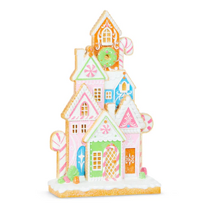 16" Bright Gingerbread House