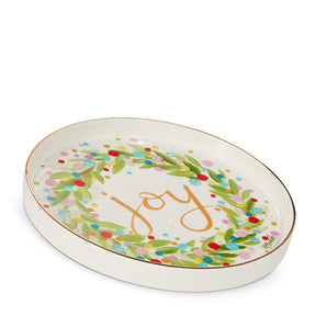 12" JOY Wreath Plate