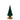 12" Green Flocked Tree