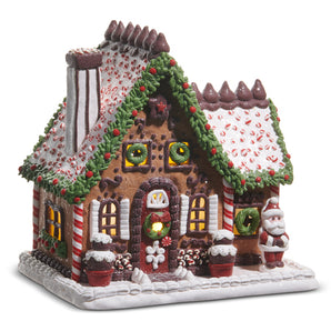 9" Chocolate Frosted Gingerbread House