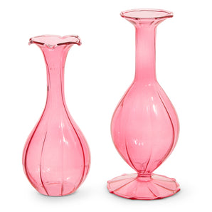 Pink Frilled Bud Vase