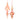 TriColor Holiday Glass Finial