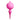 8" Bright Pink Finial