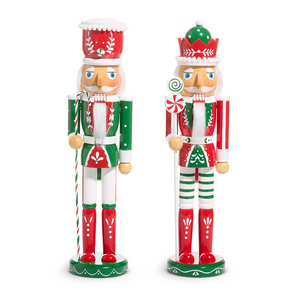 15" Peppermint Nutcracker
