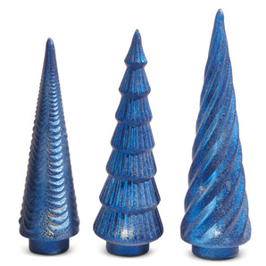 Blue Sugar Glass Trees