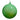 Green Opaque Glass Ornament