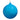 Blue Opaque Glass Ornament