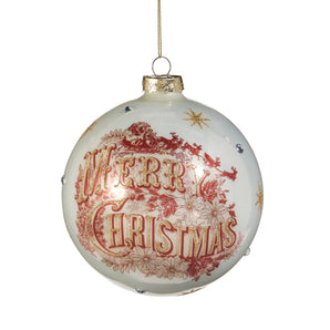 Vintage Merry Christmas Ball