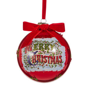 Antique Merry Christmas Ball