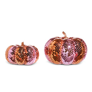 Pink & Orange Disco Pumpkin